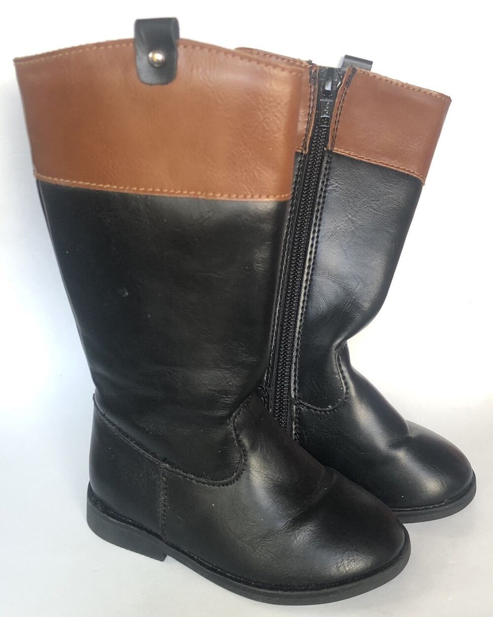 Children's place Toddler Girl Brown Black Boots Size 5
